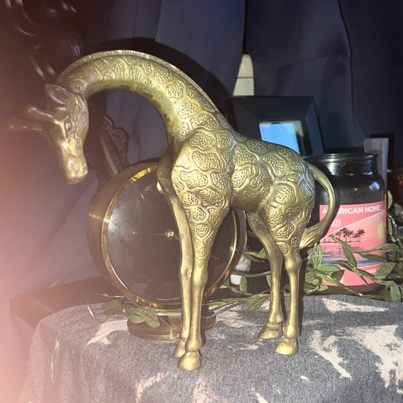 Mid century brass giraffe very well kept great condition